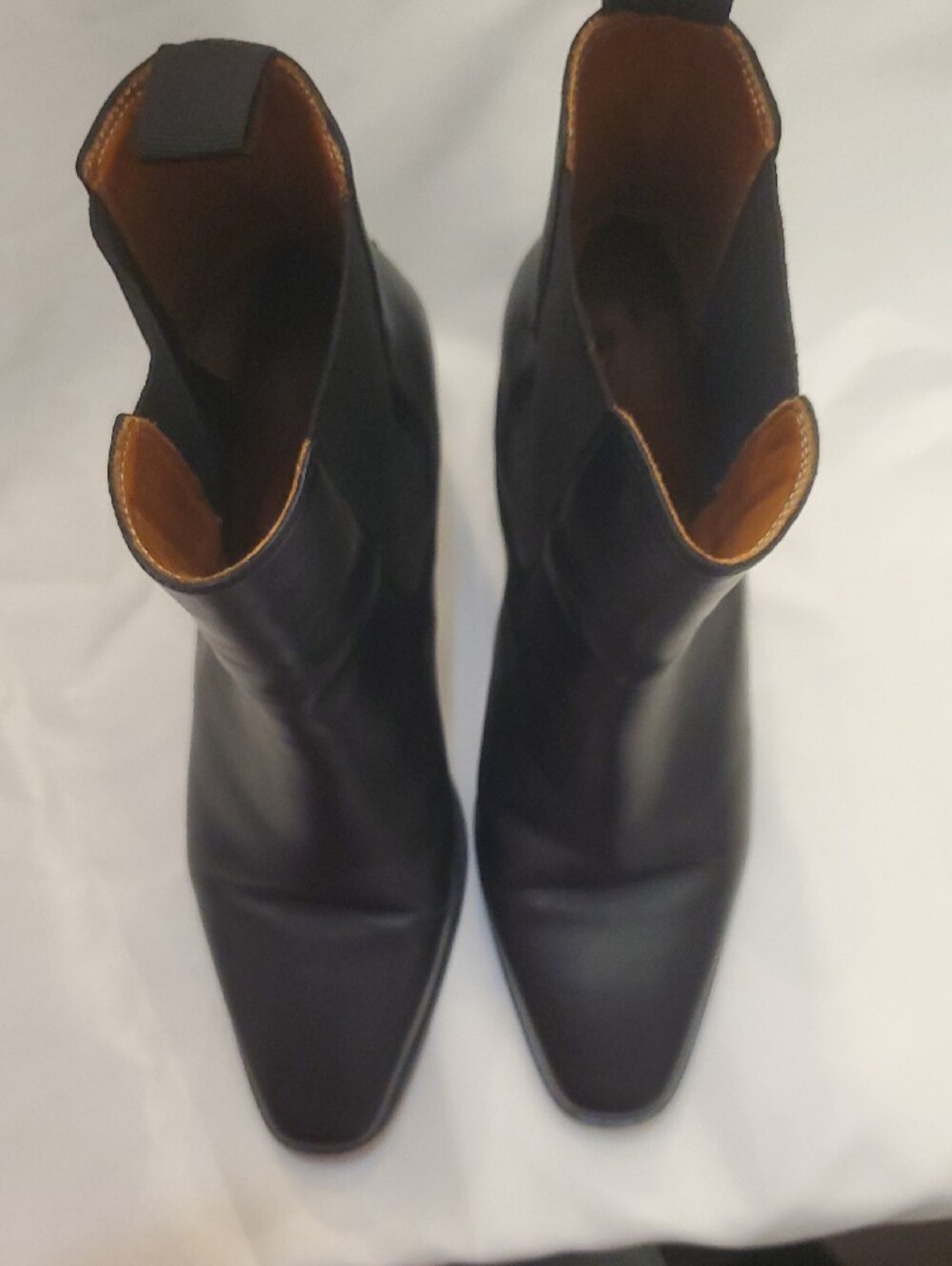 Beckett Simonon Black Leather Ankle Boots with Block Heel Women's 7.5 - Picture 11 of 16